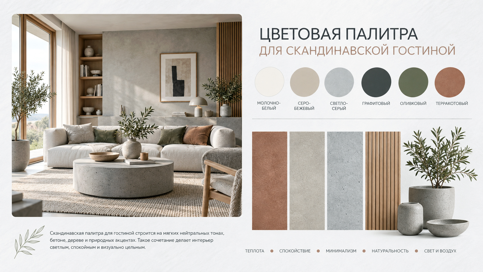 Особенности скандинавского стиля для гостиной