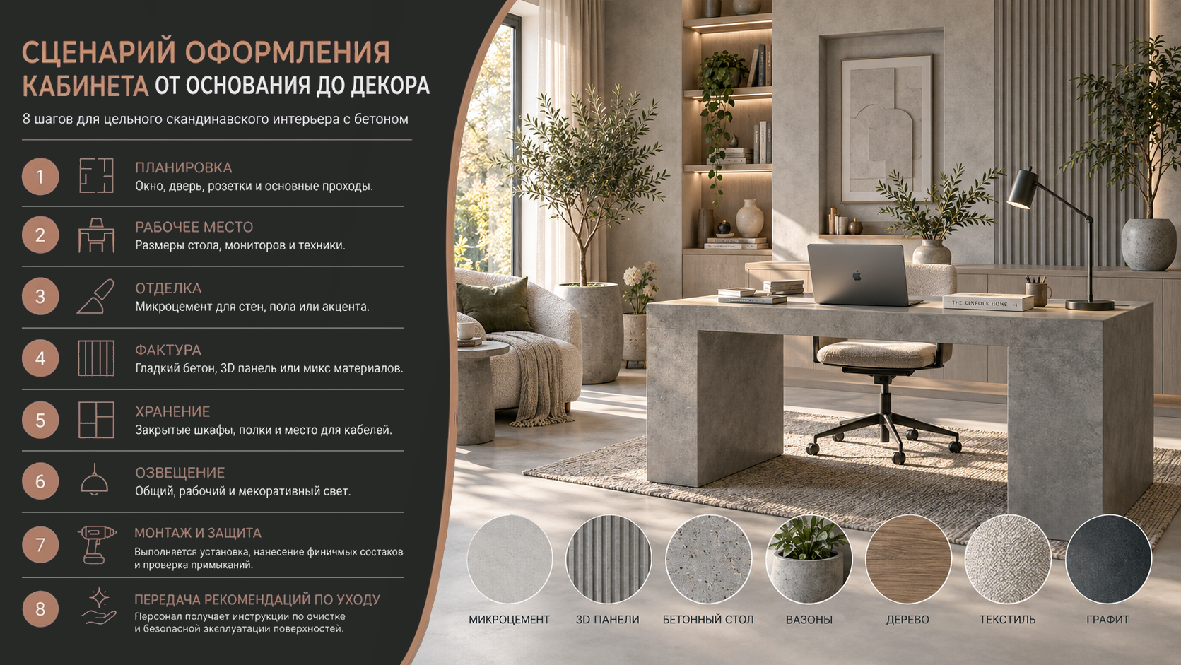 Особенности скандинавского стиля для кабинета