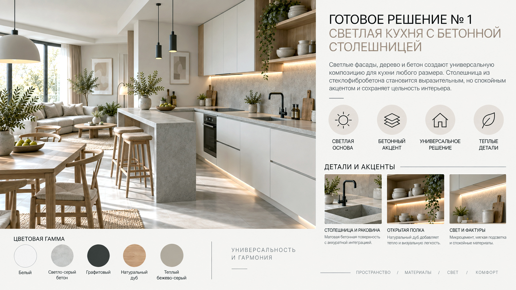 Особенности скандинавского стиля для кухни