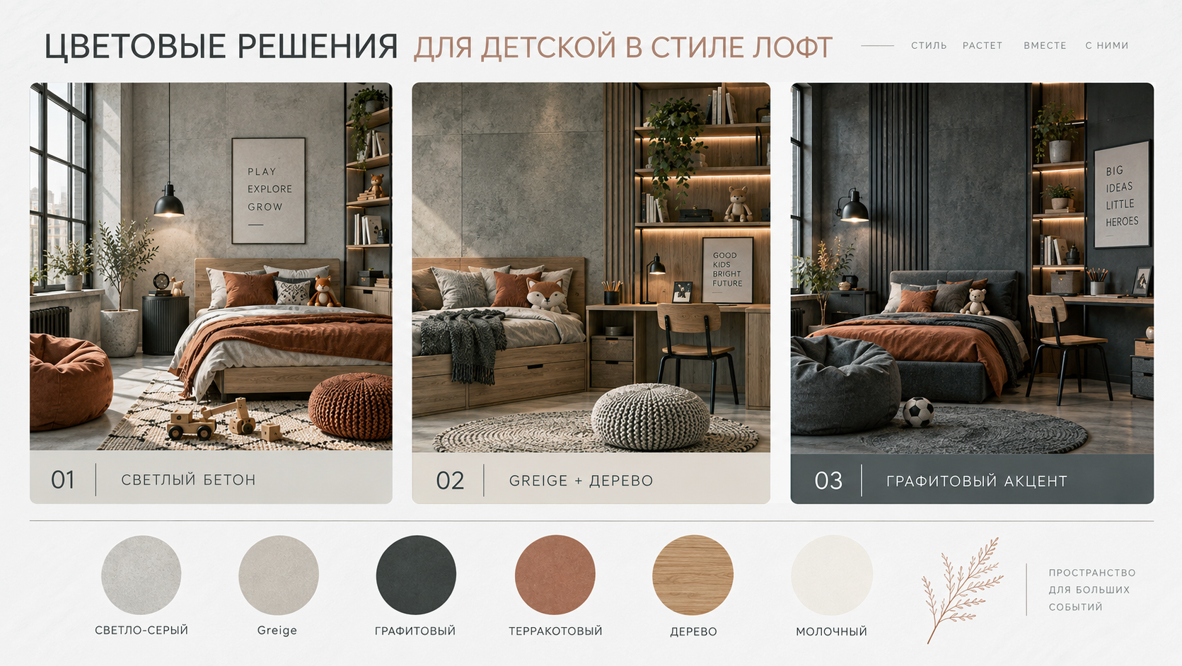 Особенности стиля лофт для детской комнаты
