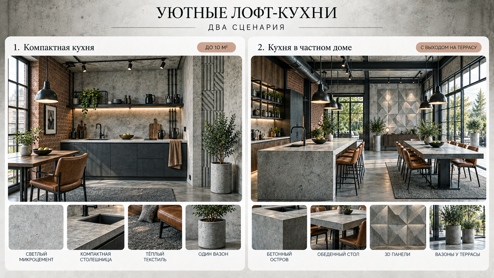 Особенности стиля лофт для кухни