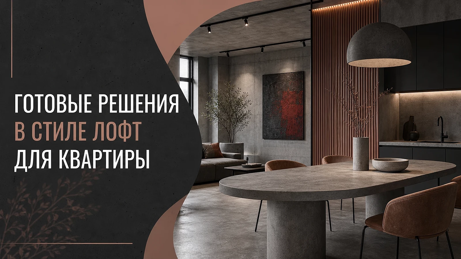 Готовые решения в стиле лофт для квартиры