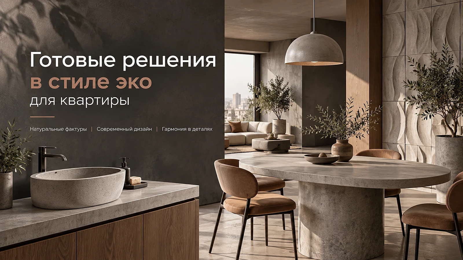 Готовые решения в стиле эко для квартиры