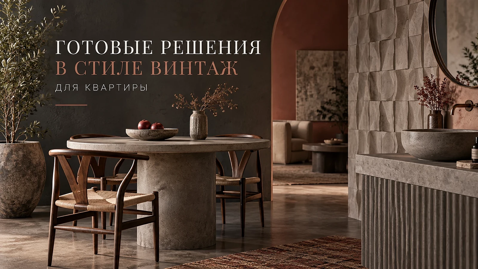 Готовые решения в стиле винтаж для квартиры