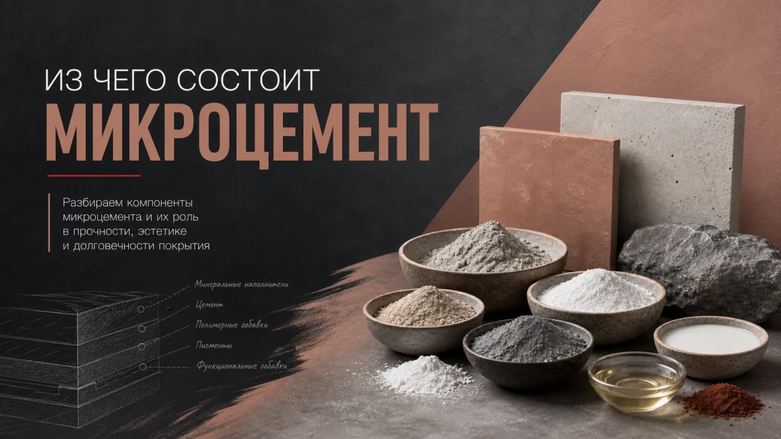 Из чего состоит микроцемент
