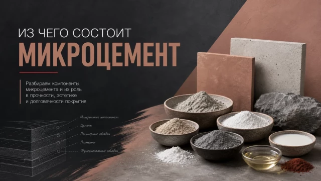 Из чего состоит микроцемент
