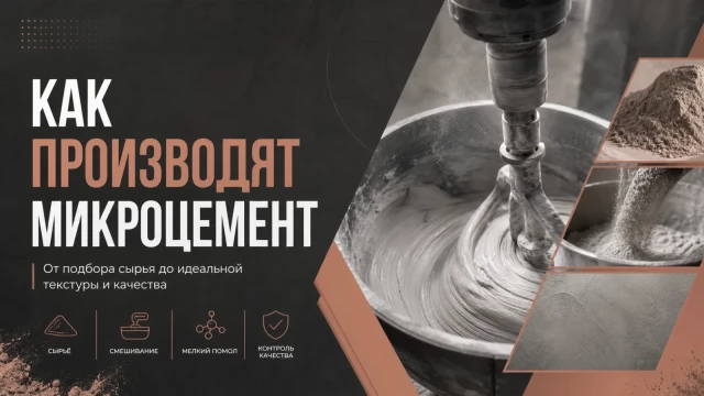 Как производят микроцемент