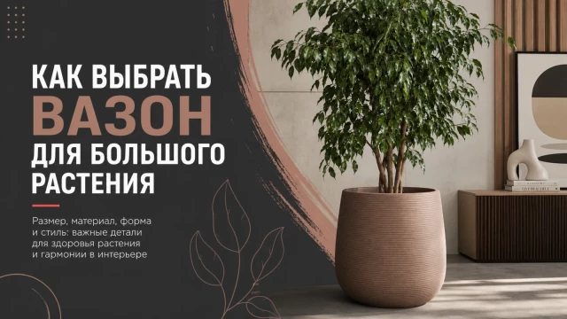 Как выбрать вазон для большого растения