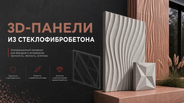 3D-панели из стеклофибробетона