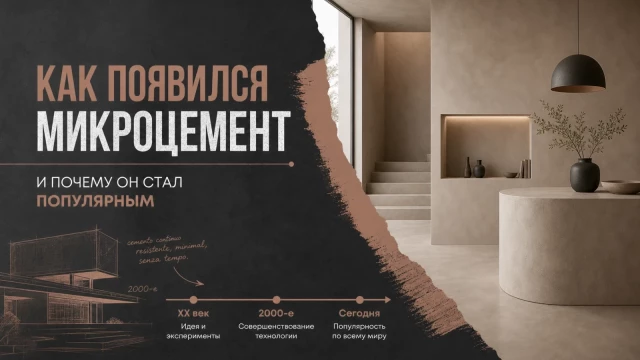 Как появился микроцемент и почему он стал популярным