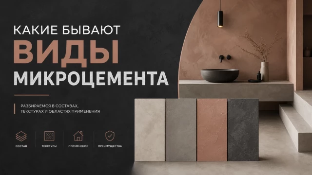 Какие бывают виды микроцемента