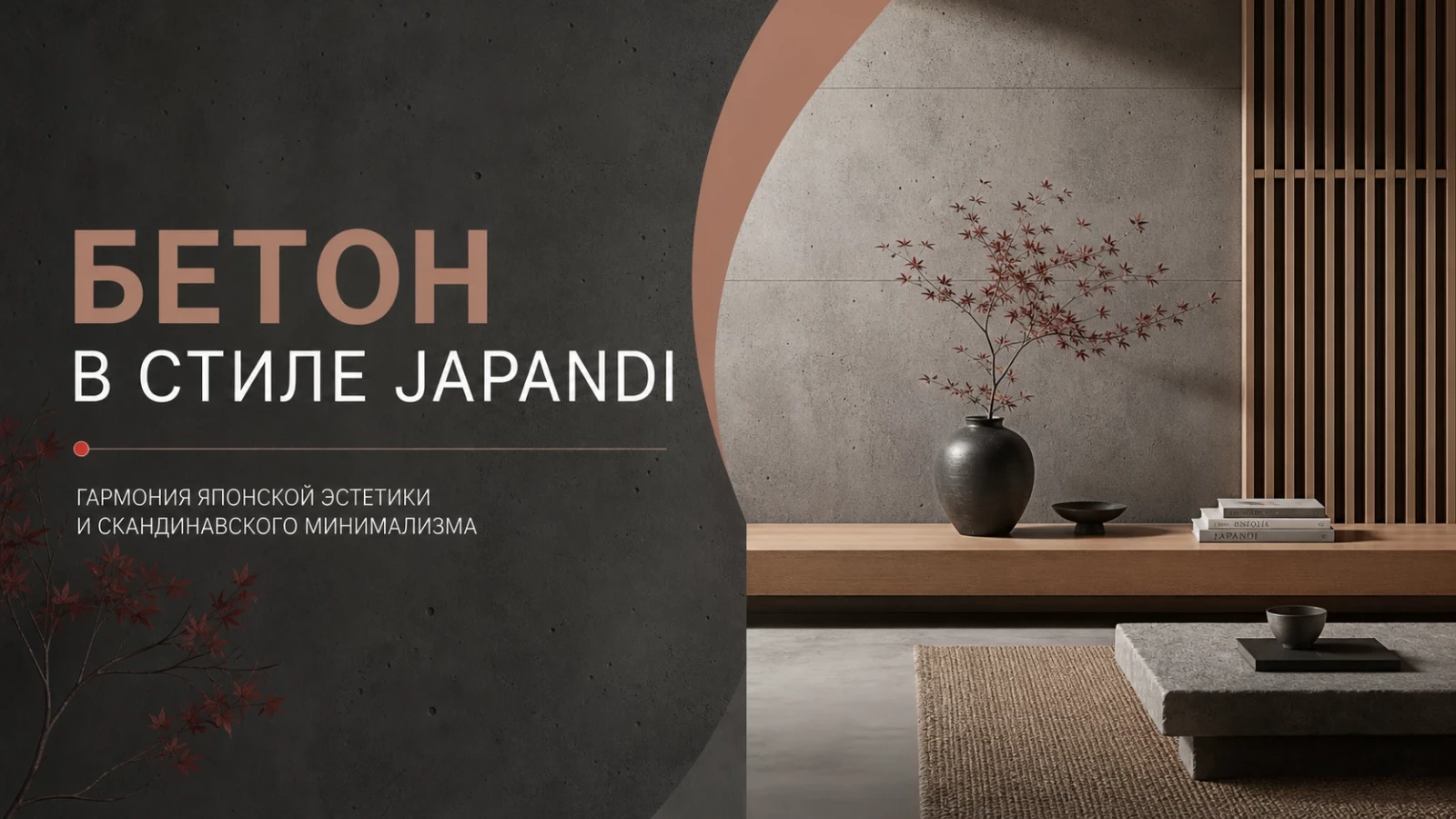 Бетон в стиле Japandi