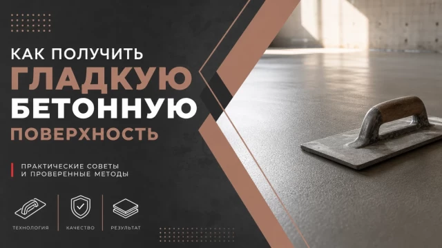 Как получить гладкую бетонную поверхность