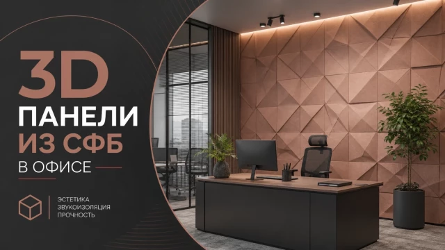 3D-панели из СФБ в офисе