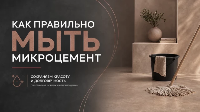 Как правильно мыть микроцемент