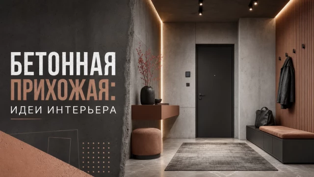 Бетонная прихожая: идеи интерьера