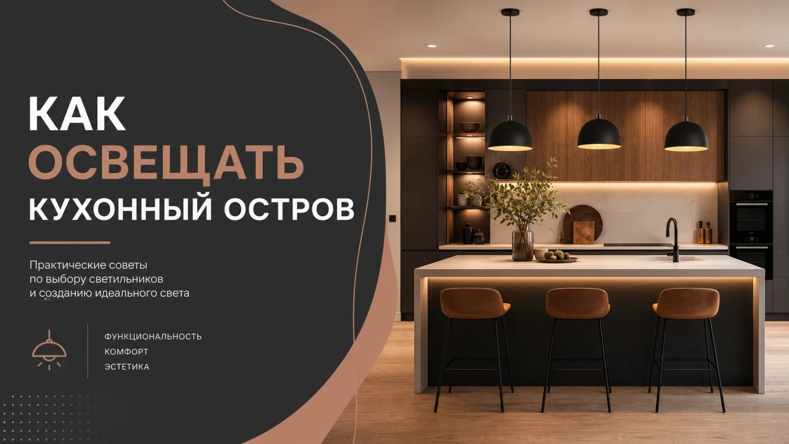 Как освещать кухонный остров