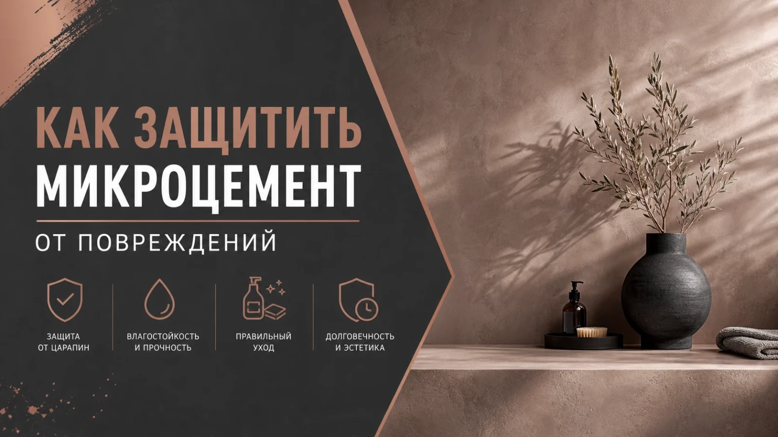 Как защитить микроцемент от повреждений