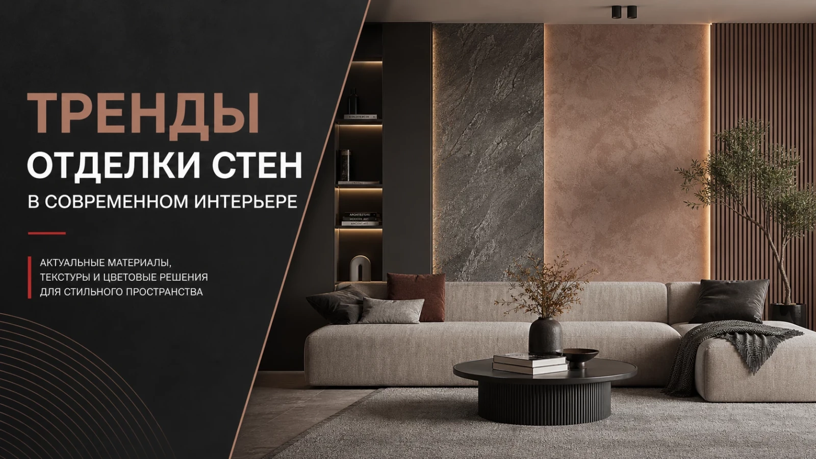 Тренды отделки стен в современном интерьере