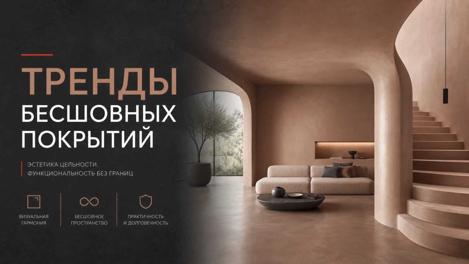 Тренды бесшовных покрытий в интерьере
