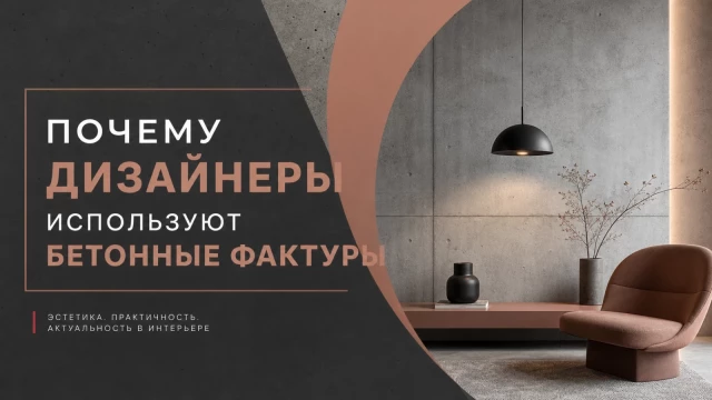 Почему дизайнеры используют бетонные фактуры