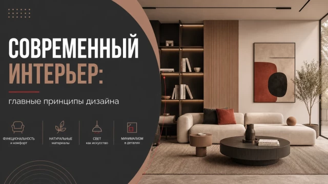 Современный интерьер: главные принципы дизайна