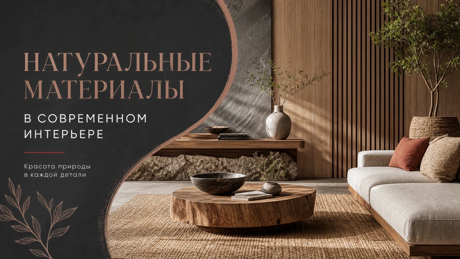 Натуральные материалы в современном интерьере