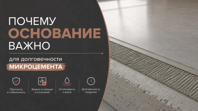 Почему основание важно для долговечности микроцемента
