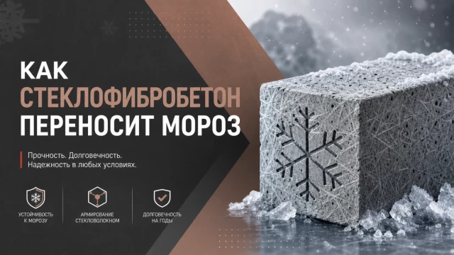 Как стеклофибробетон переносит мороз