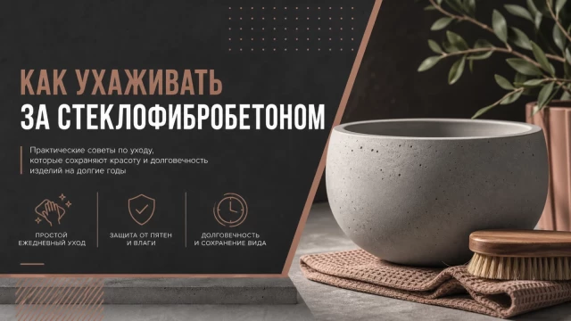 Как ухаживать за стеклофибробетоном