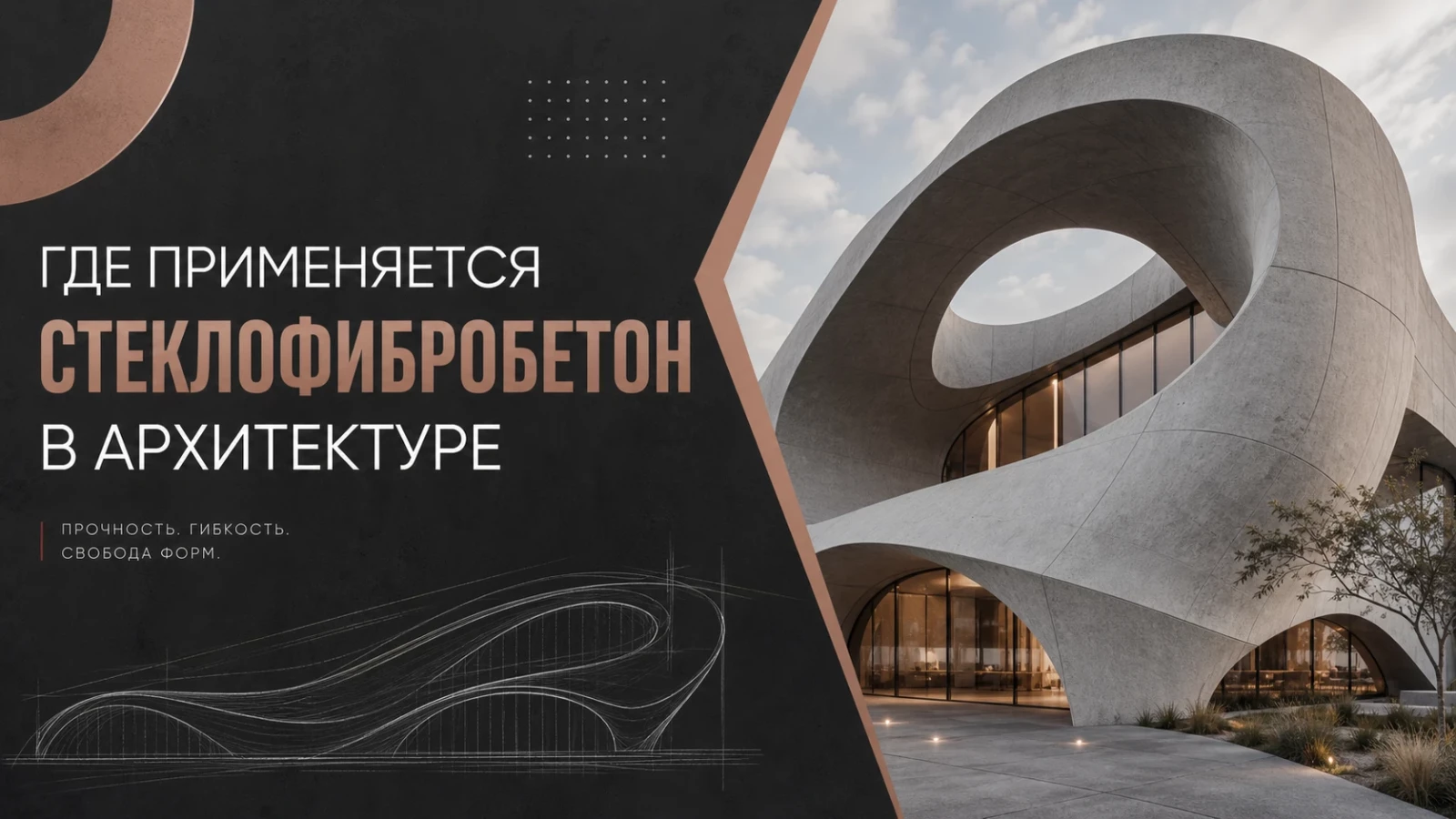Где применяется стеклофибробетон в архитектуре