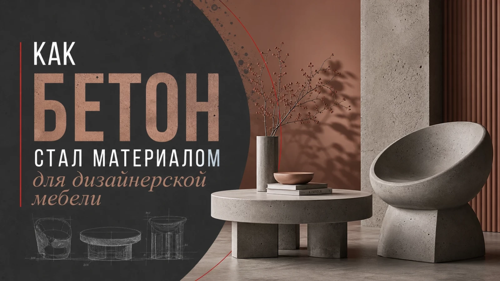 Как бетон стал материалом для дизайнерской мебели