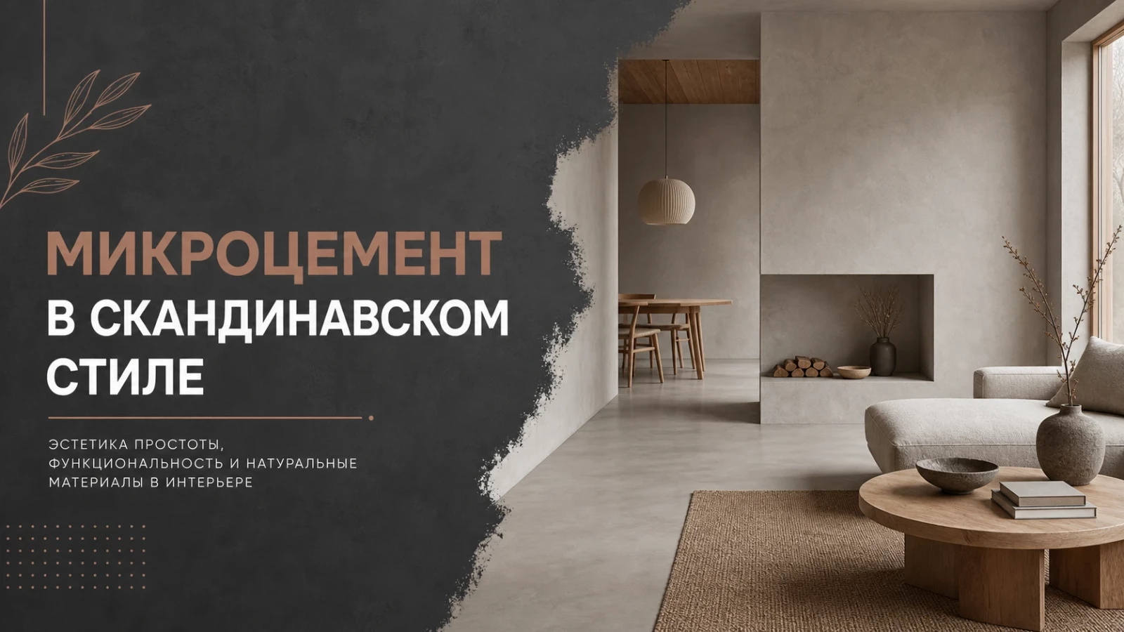 Микроцемент в скандинавском стиле