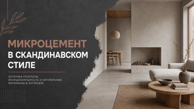 Микроцемент в скандинавском стиле