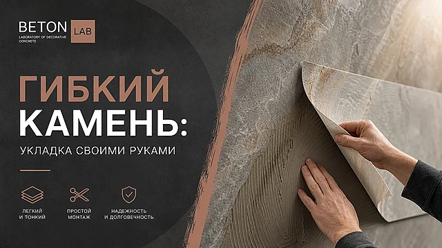 Гибкий камень: укладка своими руками
