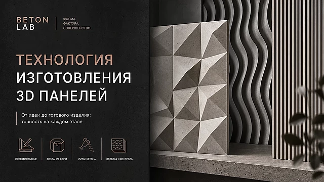 Технология изготовления 3D панелей