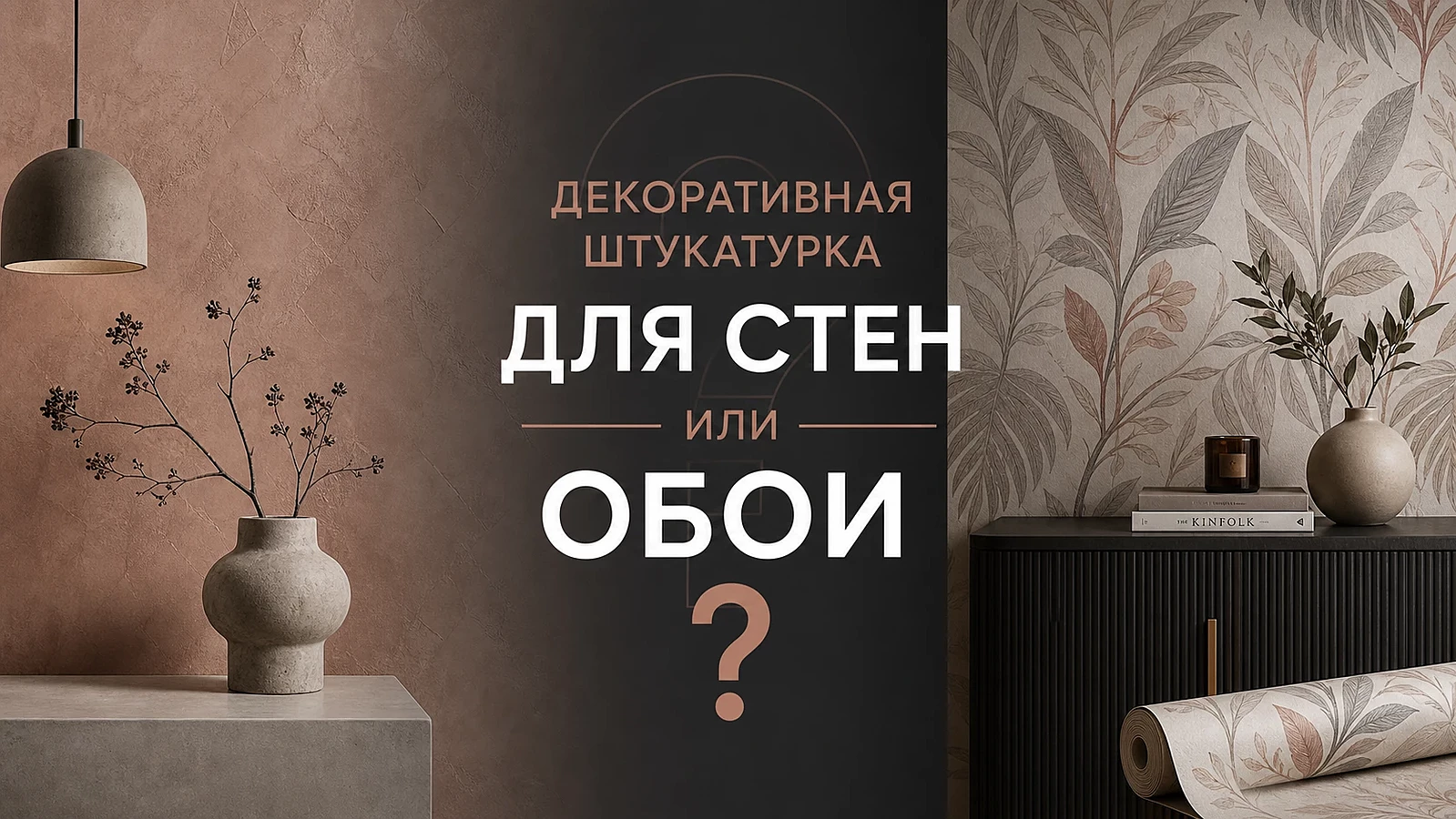 Декоративная штукатурка для стен или обои?