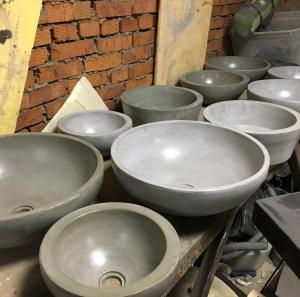 Бетонная раковина Чаша 300 мм 