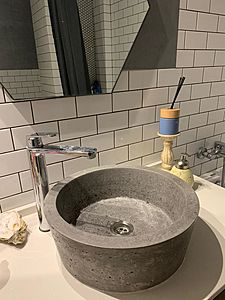 Бетонная раковина трапеция 400 мм