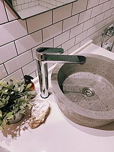 Бетонная раковина трапеция 400 мм