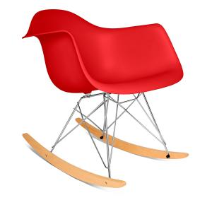 Стул Eames RAR светлый бук красный Стул Eames RAR светлый бук красный