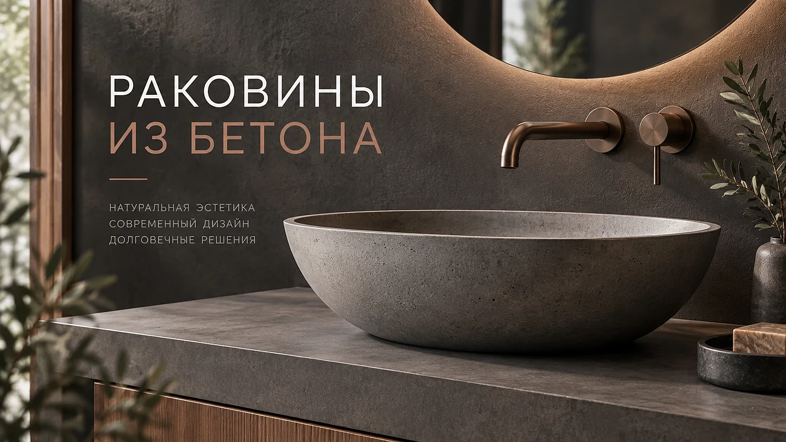Раковины из бетона
