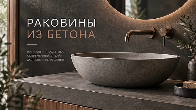 Раковины из бетона