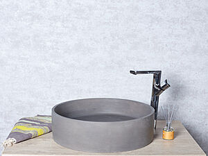Бетонная раковина круглая 450 мм (накладка опционно)