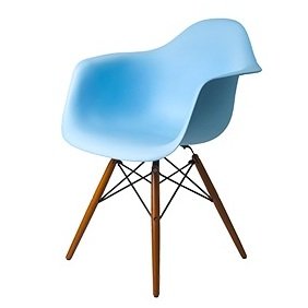 Прозрачный стул eames daw