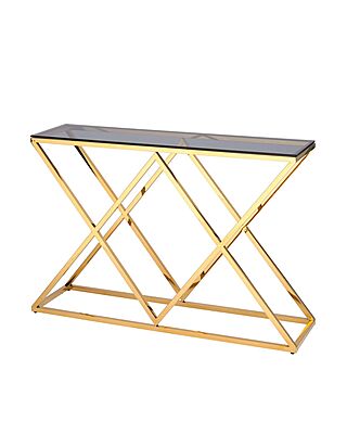 Консоль ИНСИГНИЯ 115*30 золото стекло smoke Консоль ИНСИГНИЯ 115*30 золото стекло smoke