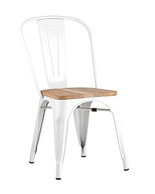 Стул TOLIX WOOD белый глянцевый Стул TOLIX WOOD белый глянцевый