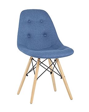 Стул DSW SOFT рогожка синий Стул DSW SOFT рогожка синий