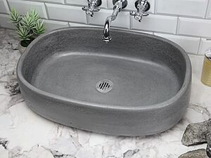 Бетонная раковина LAGUNA графит