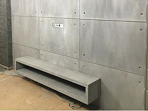 Тумба под телевизор из стеклофибробетона